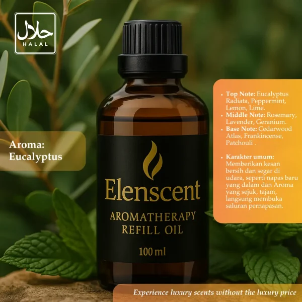 Elenscent Aromatherapy Oils Essential Relaksasi Fokus Tidur Nyenyak Meredakan Flu Sakit Tenggorokan - Image 2