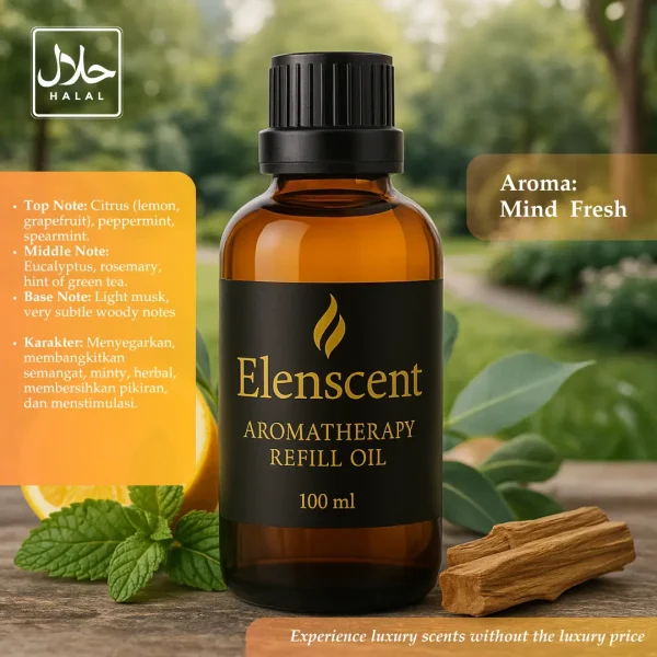 Elenscent Aromatherapy Oils Essential Relaksasi Fokus Tidur Nyenyak Meredakan Flu Sakit Tenggorokan - Image 4