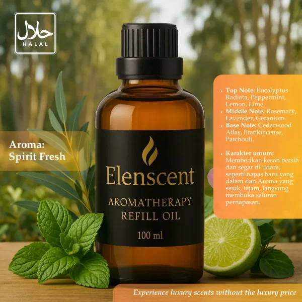 Elenscent Aromatherapy Oils Essential Relaksasi Fokus Tidur Nyenyak Meredakan Flu Sakit Tenggorokan - Image 5