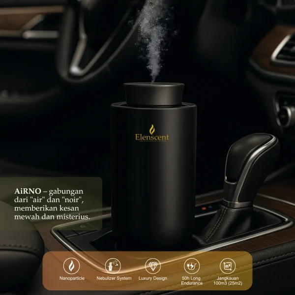 Elenscent Car Scent Diffuser Pro Premium Pengharum Untuk Rumah, Office & Mobil USB - C Recharge - Image 4