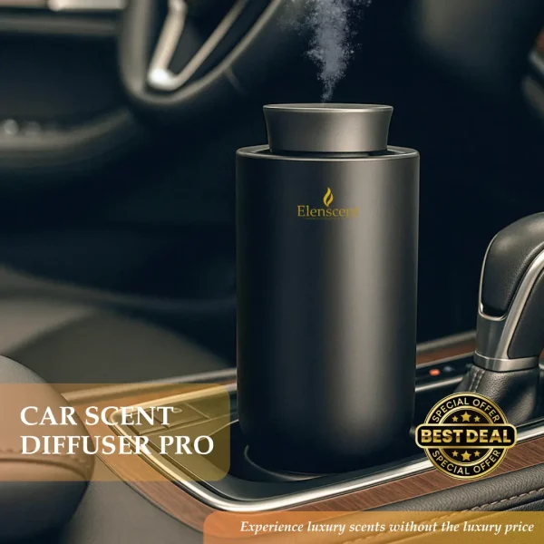 Elenscent Car Scent Diffuser Pro Premium Pengharum Untuk Rumah, Office & Mobil USB - C Recharge