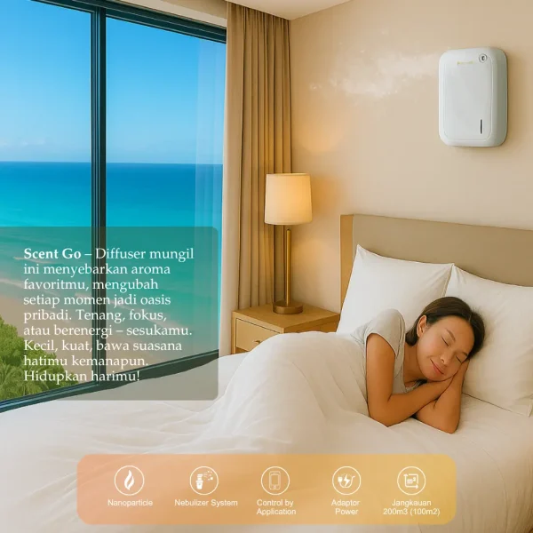 Elenscent Smart Scent Diffuser Coverage 200m3 Scent Go Pengharum Untuk Berbagai Ruang Premium Anda - Image 4