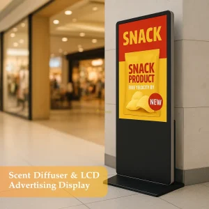 Elenscent Scent Diffuser & LCD Advertising Display 2 in 1 Pengharum Ruangan dan LCD Iklan Pengoprasian by Aplikasi