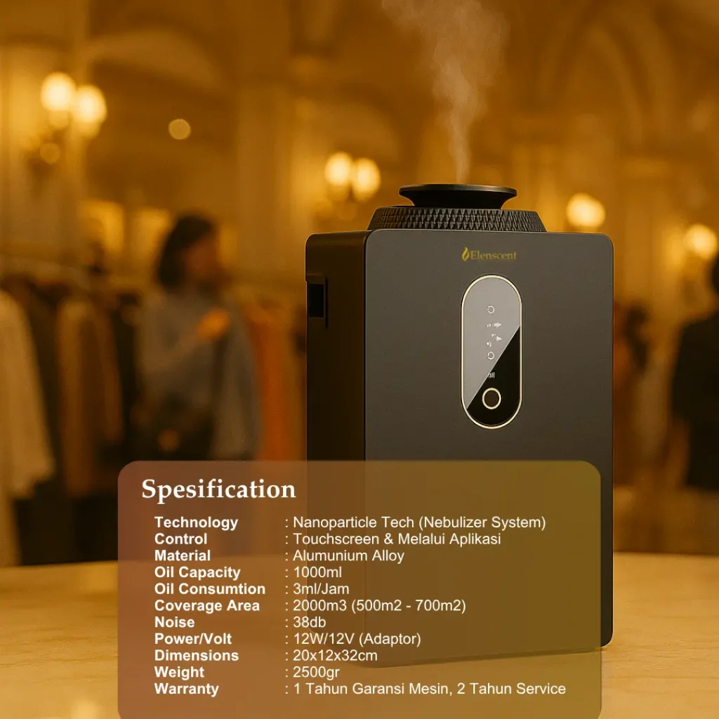 Vendor Pengharum Ruangan Kantor dan Hotel Bintang 5 7 Smart Scent Diffuser 2000m3 6