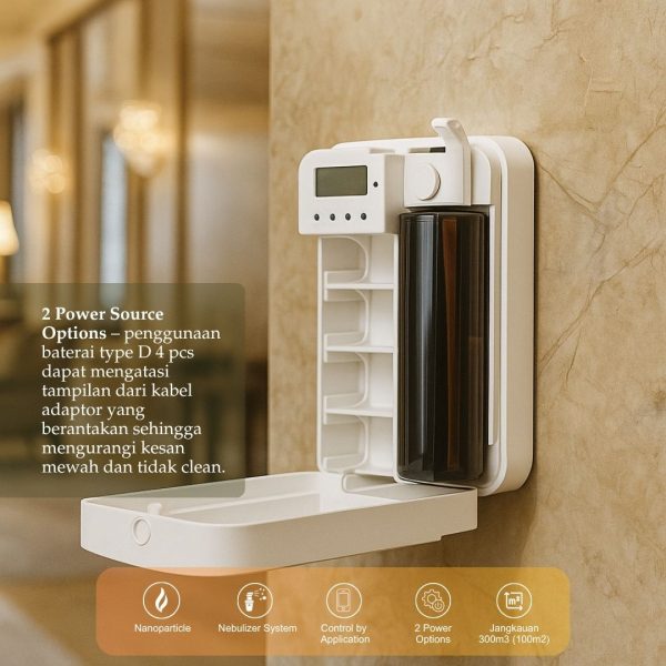 Elenscent Smart Scent Diffuser Coverage 300m3 Nebulizer Pengharum Ruangan Besar Hotel Salon & SPA - Image 6